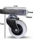 18MM U Geçme Masa Tekeri Sehpa TEKERI(7CM)(GRİ)(18MM U Geçme 50X20MM) 3
