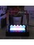 Renkli LED Işıklı Balans Topları Cam Topları Işıklı Vıp Illuminous Newtons Cradle LED Light Ball 3