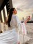 Luxury Kutulu Saten Uzun Kimono Kol Çiçek Detay Bride Lohusa Sabahlık Toka Hediyeli 1