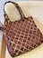 Bordo Motif Desenli Plaj Çantası 3