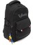 Young 51585 Black Siyah Unisex Çok Cepli Anahtarlık Aksesuarlı Suya Dayanıklı Sırt Çantası 5