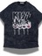 Unisex Kiss Rock Band Baskılı Yıkamalı Tişört, Oversize Rock-Metal Baskılı Vintage T-Shirt 1