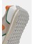 Lessa Kadın Beyaz Turuncu Gerçek Süet Deri Sneaker 4