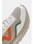Lessa Kadın Beyaz Turuncu Gerçek Süet Deri Sneaker 5