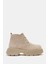 Aniva Kadın Bej Içi Kürklü Gerçek Süet Deri Kalın Tabanlı Bot 1