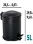 Siyah Vintage Çöp Kovası 5 lt 2