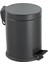 Renkli Paslanmaz Pedallı Çöp Kovası Siyah 5 lt 1