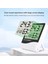 Ev Ofis Oda Için Masaüstü Dijital Göstergeli Termometre Nem ve Isı Ölçer Saat Thermometer Hygrometer 4