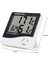Ev Ofis Oda Için Masaüstü Dijital Göstergeli Termometre Nem ve Isı Ölçer Saat Thermometer Hygrometer 5