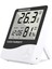 Ev Ofis Oda Için Masaüstü Dijital Göstergeli Termometre Nem ve Isı Ölçer Saat Thermometer Hygrometer 8