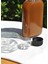 2'li Cam Şeffaf Cold Brew Şişesi Sızdırmaz Siyah Plastik Kapaklı 200 ml Yassı Şişe 2