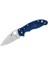 Manix 2 Transluscent Handle Blue Plain Çakı 1