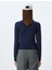 Yeni Sezon Polo Yaka Fermuarlı Dikiş Detaylı Slim Fit Uzun Kollu Tişört 4