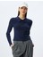 Yeni Sezon Polo Yaka Fermuarlı Dikiş Detaylı Slim Fit Uzun Kollu Tişört 1