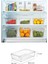 Beyaz Kapaklı Buzdolabı Organizeri, 3'lü Set, Küçük Boy, FMA007306 3