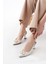 Ballerina&zapato Kadın Vivienne Beyaz Rugan Klasik Topuklu Ayakkabı Toka Detaylı 1
