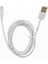173640 Altın Uçlu 1.5m Lightning USB Kablo, Beyaz 3