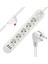Korumalı Priz, 5'li Çoklu Priz, 3 Usb, 1.5 mt Kablo, Anahtarlı Grup Priz, USB Li Priz, Isıya Dayanıklı, 3000 Watt Gücünde 3