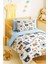 Dijital Baskılı 3D Pamuklu Yenidoğan Bebek Nevresim Takımı Bear Toy Blue 2