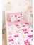 Dijital Baskılı 3D Pamuklu Yenidoğan Bebek Nevresim Takımı Bear Toy Pink 1