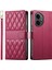Honor 400 5g Eşkenar Dörtgen Dikişli Cüzdan Standı Deri Telefon Kılıfı Kayışlı (Yurt Dışından) 1