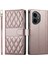 Honor 400 5g Eşkenar Dörtgen Dikişli Cüzdan Standı Deri Telefon Kılıfı Kayışlı (Yurt Dışından) 1