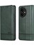 Honor 400 5g Inek Derisi Doku Pu Deri Cüzdan Telefon Kılıfı (Yurt Dışından) 1