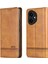 Honor 400 5g Inek Derisi Doku Pu Deri Cüzdan Telefon Kılıfı (Yurt Dışından) 1