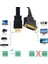 Hdmı Erkek To DVI 24+5 Dişi Slim Yassı Çevirici Kablo 30 cm 5