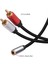 3.5 mm Stereo To 2x Rca Audio Ses Kablosu Amplifikatör Için Kablo 4