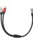 3.5 mm Stereo To 2x Rca Audio Ses Kablosu Amplifikatör Için Kablo 5