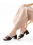 Ballerina&zapato Kadın Valentina Siyah Cilt Toka Detaylı Topuklu Terlik 2