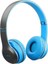 P47 Katlanabilir Bluetooth Kablosuz Kulaklık Mavi 2