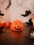 Cadılar Bayramı Işıklı Balkabağı Halloween Parti Dekorasyonu 18 cm 1