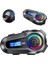Q08 5.3 Uyumlu Bluetooth Motosiklet Kask Kulaklık Intercom Işıklı Motorsiklet Interkom 1