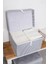 (2 Adet) Alas Çok Amaçlı Kapaklı Kutu Saklama Kutusu Mini Boy Tela 40*30*26 cm 3
