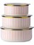 Blush Royale Emaye 3lü Saklama Kabı Seti 14 | 16 | 18 cm 1
