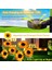 Solar Bahçe Işıkları Güneş Enerjili Ayçiçeği LED Aydınlatma 3 Yapraklı,solar Sunflower Lights(2 Adet) 3