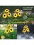 Solar Bahçe Işıkları Güneş Enerjili Ayçiçeği LED Aydınlatma 3 Yapraklı,solar Sunflower Lights(2 Adet) 5