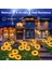 Solar Bahçe Işıkları Güneş Enerjili Ayçiçeği LED Aydınlatma 3 Yapraklı,solar Sunflower Lights(2 Adet) 7