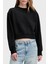 Pamuklu Relaxed Fit Bisiklet Yaka Crop Sweat LV047C911GUB1 Bayan Sweat LV047C911G Ub1 1