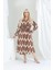 Bürümcük Elbise Belden Oturtma Lastikli Yazlık Desenli 2xl - 6xl 4