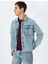 Yeni Sezon Pamuklu Uzun Kollu Kapaklı Cep Detaylı Oversize Denim Ceket 1