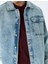 Yeni Sezon Pamuklu Uzun Kollu Kapaklı Cep Detaylı Oversize Denim Ceket 5