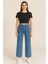 Kadın Serpme Taşlı Jeans Pantolon 1
