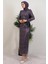 Sena Pullu Elbise Koyu Lila 2