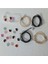 ( 20 x Adet) 1 Set Heart Love Takı Yapım Karışık Renk Bileklik & Küpe & Kolye Ucu 5