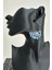 Metal Detay Sallantılı Akrilik Yaprak Küpe (6cm) 1