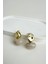 Geometrik Metal Detay Akrilik Top Küpe (3cm) 2