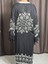 Siyah Renkli Desenli Uzun Kaftan – Pamuklu Püsküllü Plaj ve Günlük Kimono 3